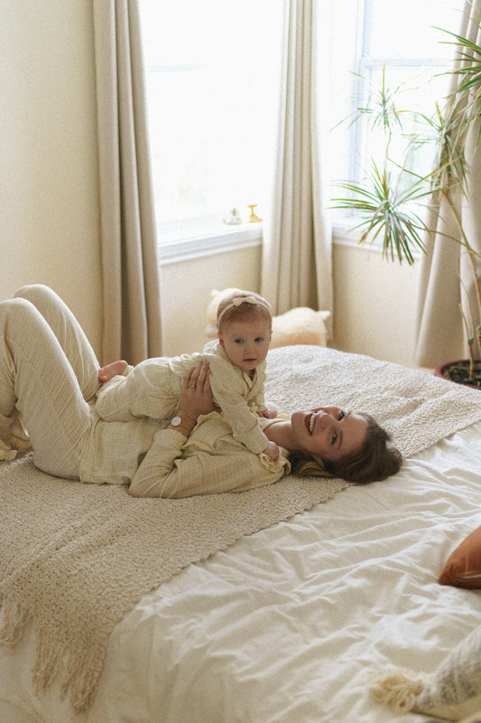 Pyjama femme | Champagne à carreaux - SOLDE