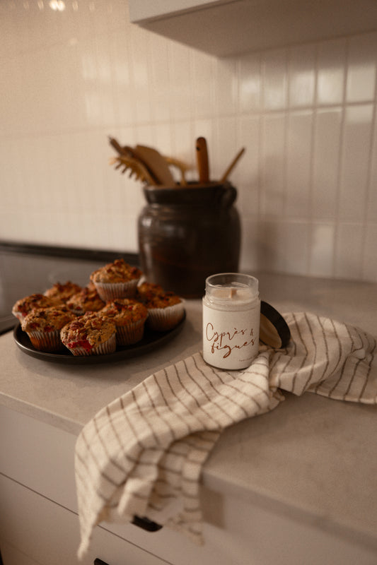 Bougie de soja avec mèche de soja | Cyprès & Figues (50h)