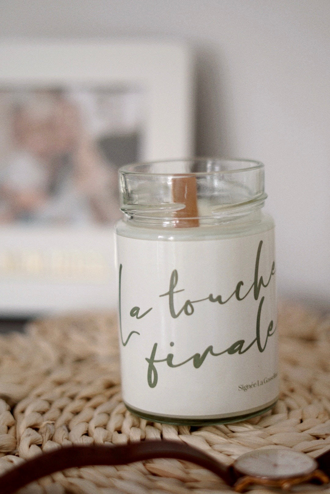 La touche finale x La Gosseline | Bougie de soja avec mèche de bois