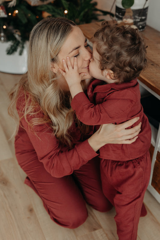 Pyjama enfant | Rouge rustique - SOLDE