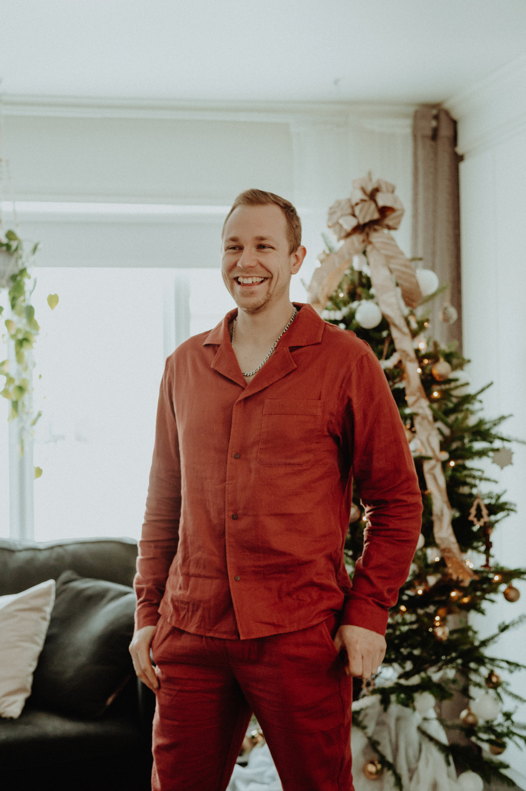 Pyjama homme | Rouge rustique - SOLDE