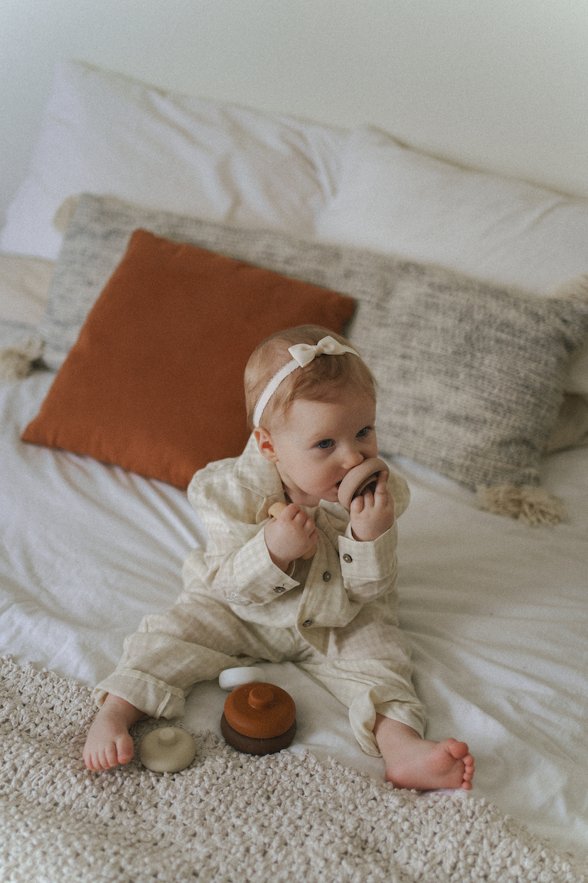 Pyjama enfant Champagne a carreaux SOLDE