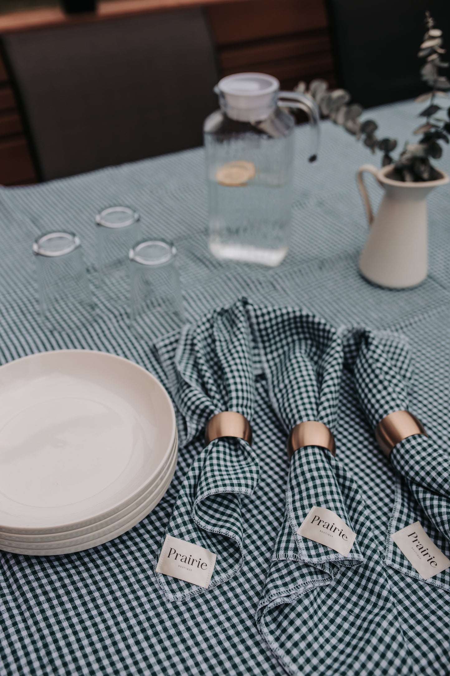 Serviettes de table rustiques