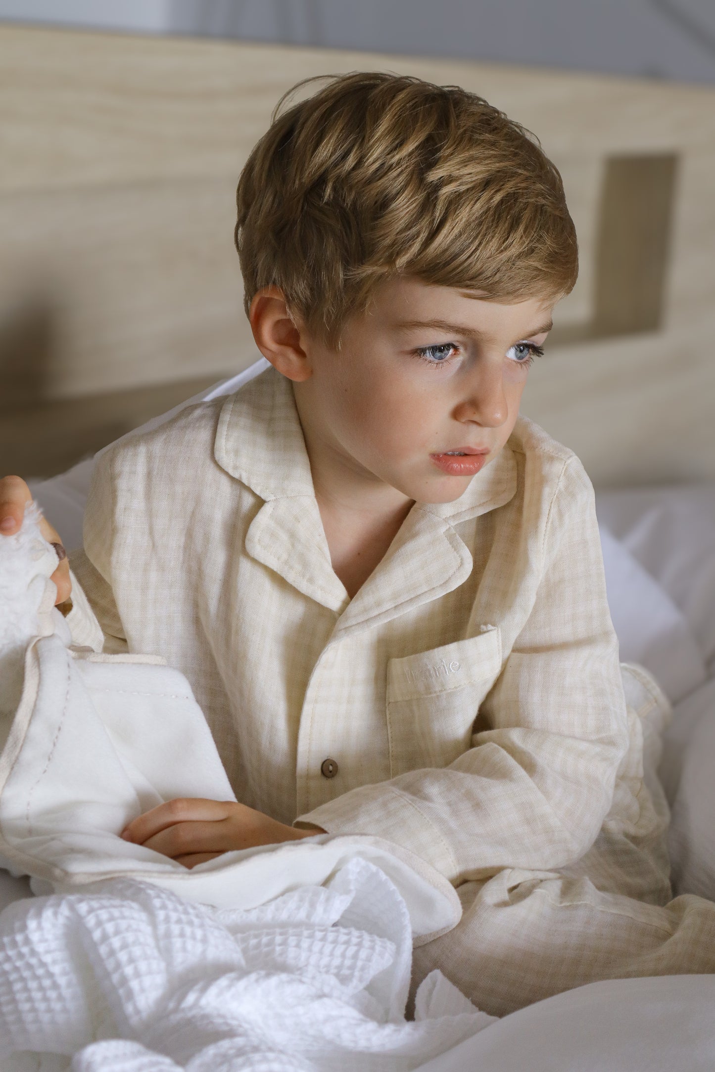 Pyjama enfant | Champagne à carreaux - SOLDE
